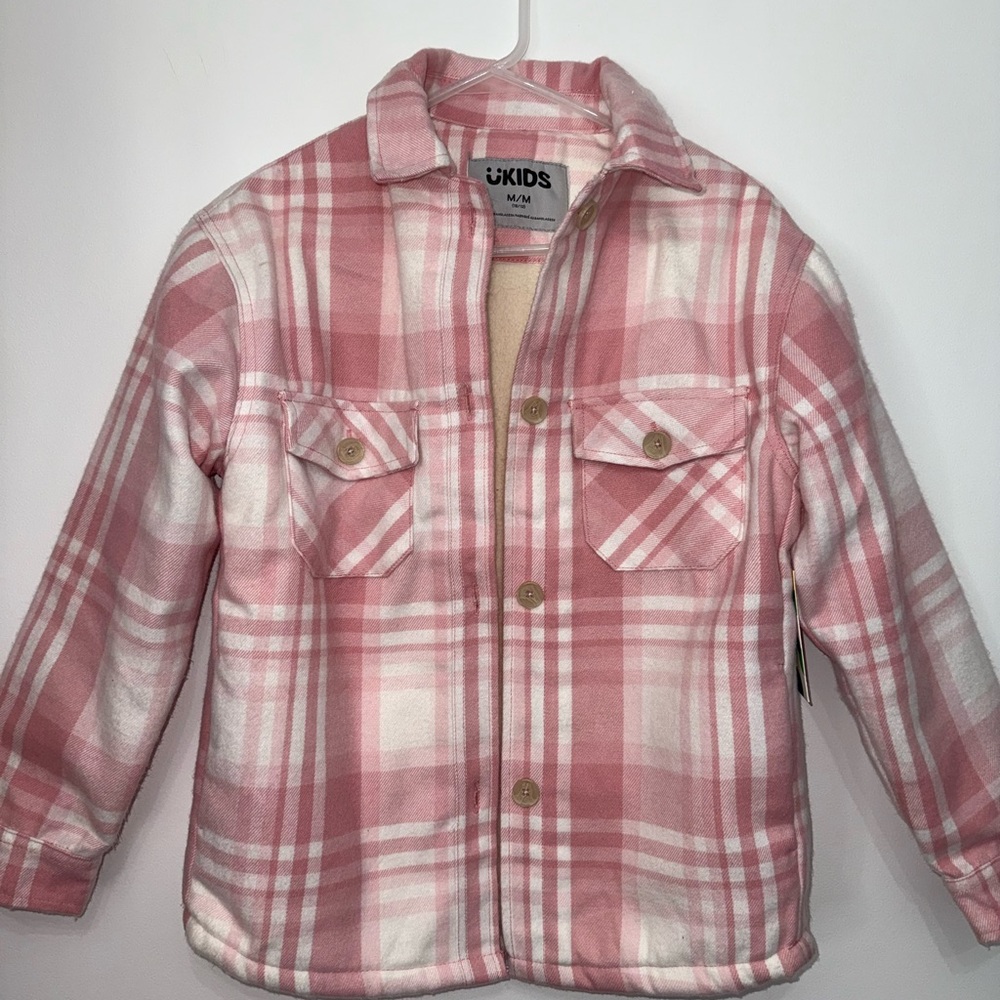 Urban Planet Kids Pink Plaid Jacket